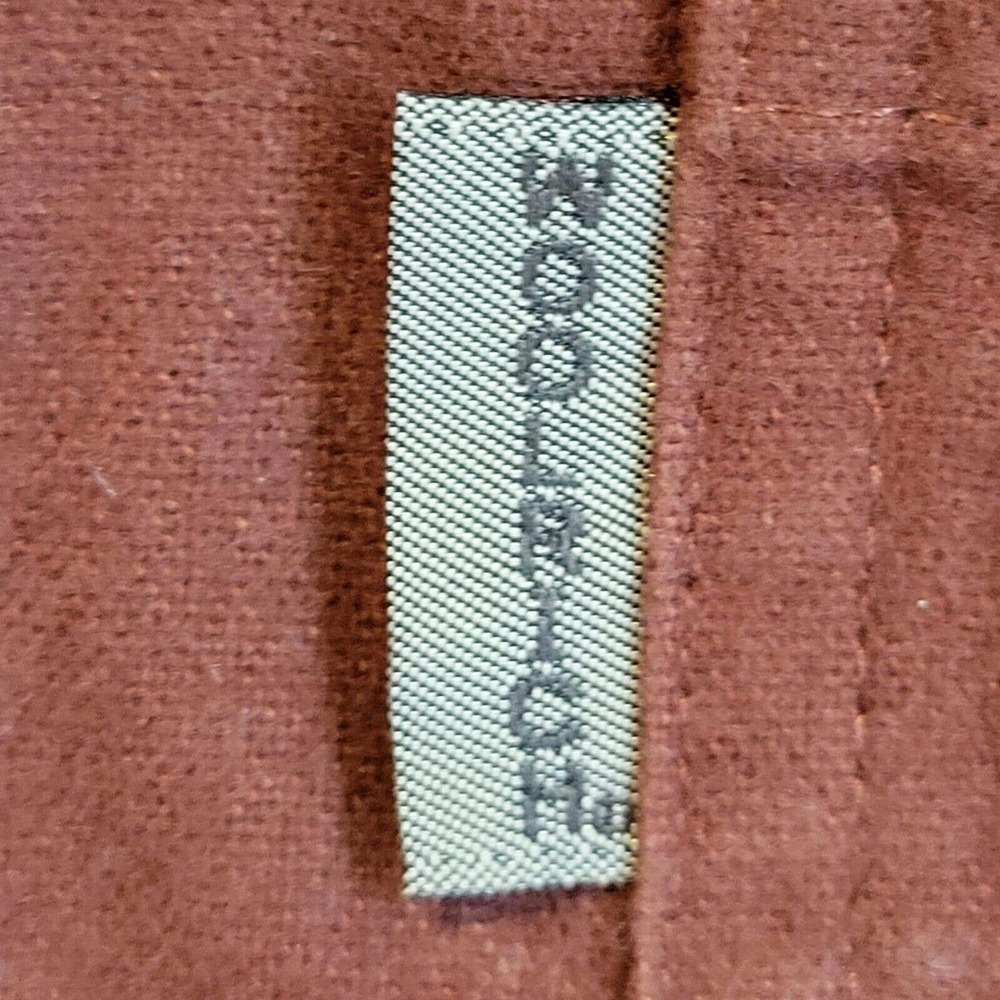 Woolrich Button Down Shirt Red Solid Cotton Long … - image 4
